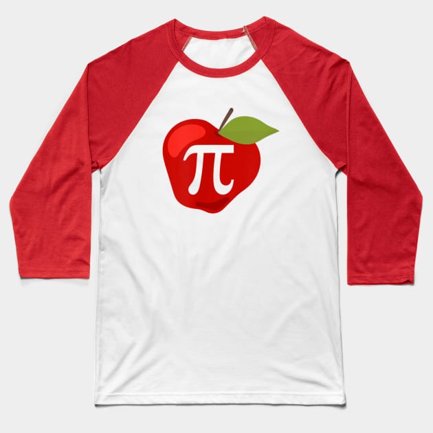 Thanksgiving Apple Pie Lover Funny Pi Day Math Teacher Baseball T-Shirt by johnii1422